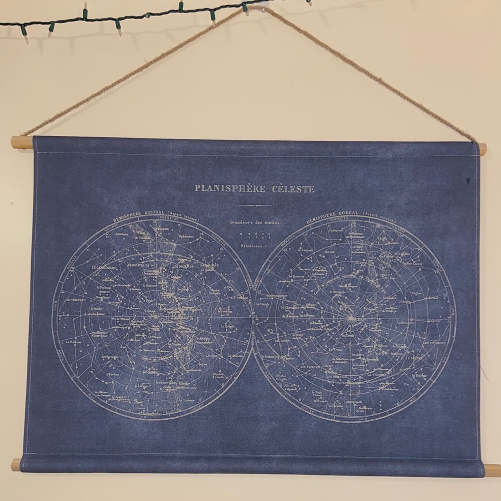 Blue celestial tapestry